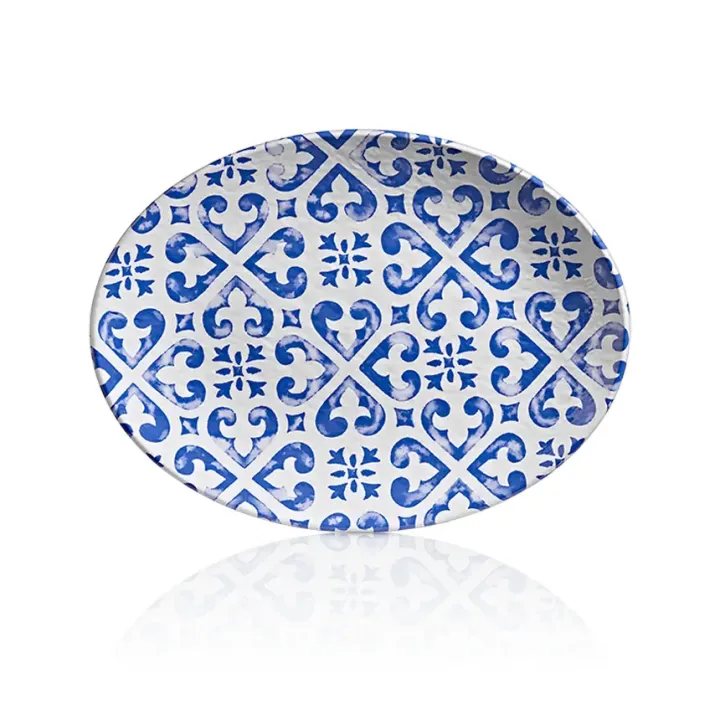 49 × 36.5 cm · H 4.4 cm Santorini Oval Platter