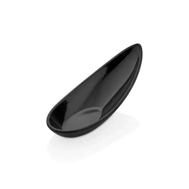 4.3 × 11 cm · H 4 cm Black Tasting Dish
