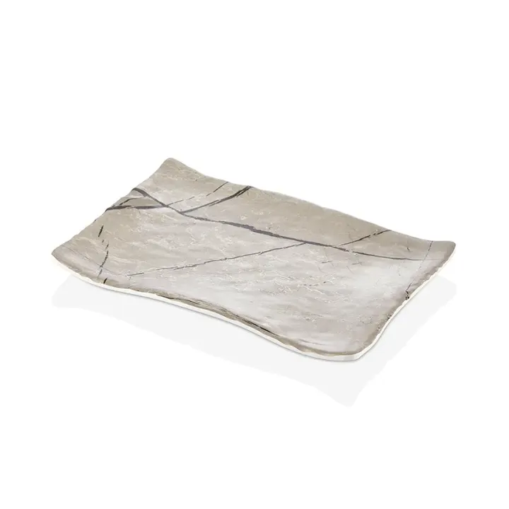 34.1 × 23.6 cm · H 3.3 cm Cappuccino Rectangular Plate
