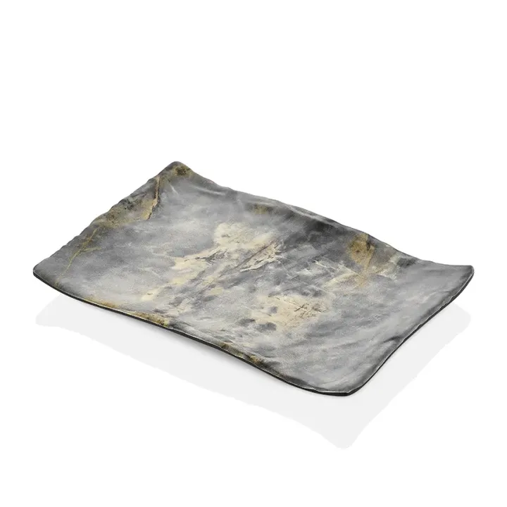 34.1 × 23.6 cm · H 3.3 cm Royal Marble Rectangular Plate