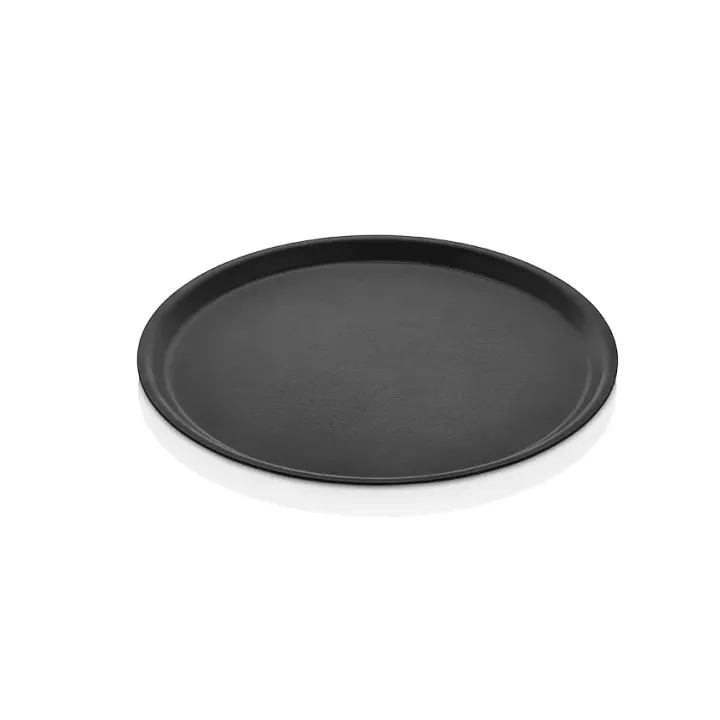 Ø 38 cm Black Round Tray