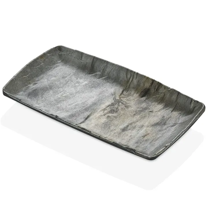 15.4 × 8.9 cm · H 2 cm Royal Marble Platter