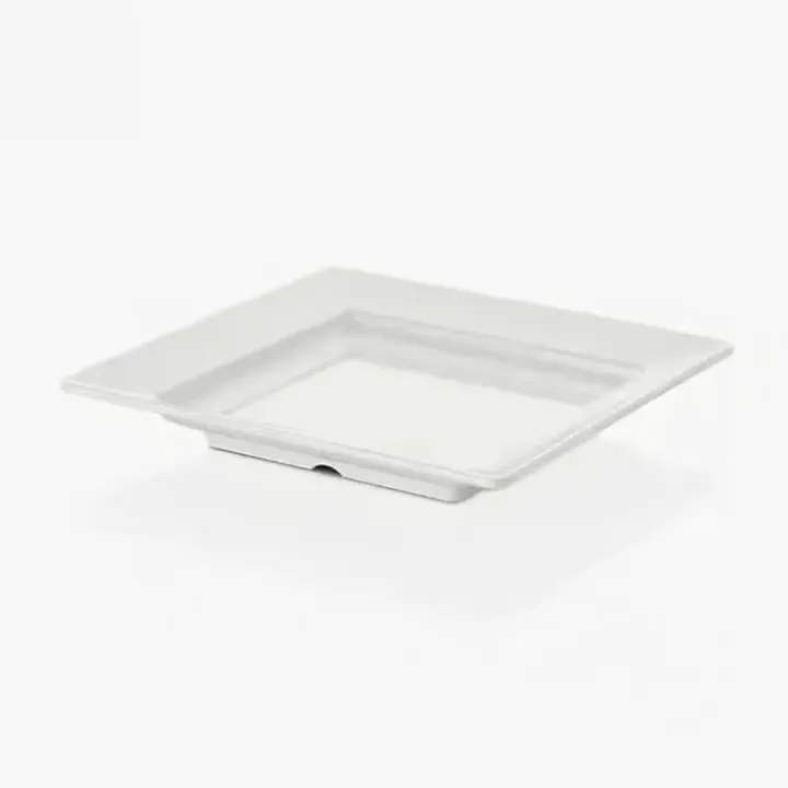 34 × 34 cm · H 5.3 cm Cream White Square Platter