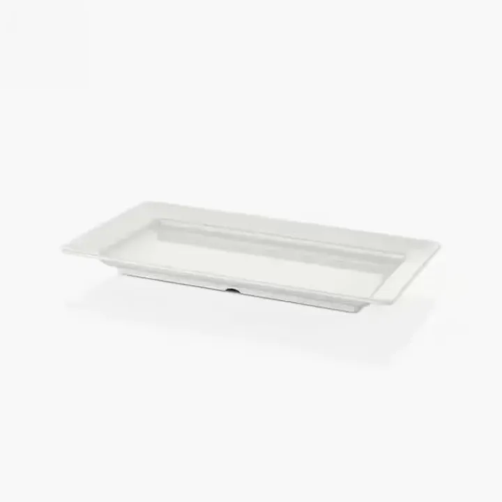 56 × 32 cm · H 5.5 cm Cream White Platter