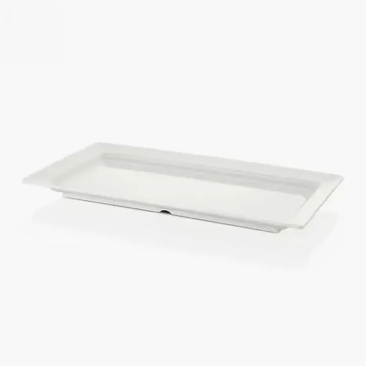 65.5 × 37 cm · H 5.5 cm Cream White Platter