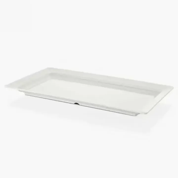 71 × 40.5 cm · H 5.5 cm Cream White Platter