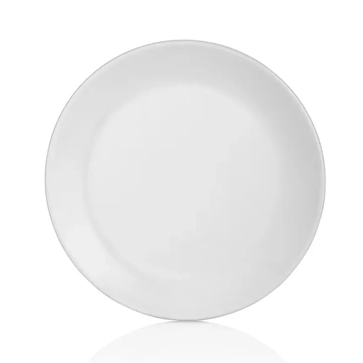 Ø 23 cm · H 2 cm Porcelain White Round Dinner Plate