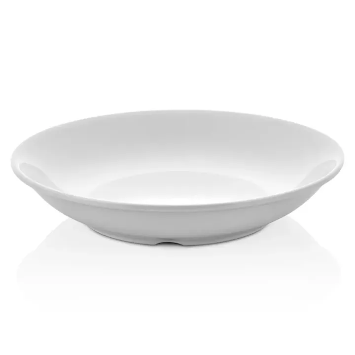 Ø 19.5 cm · H 3.8 cm Porcelain White Deep Dinner Plate