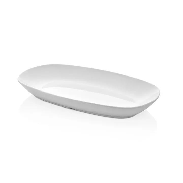 25 × 14 cm · H 3.2 cm Porcelain White Oval Plate