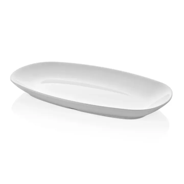 34 × 20 cm · H 3.7 cm Porcelain White Oval Plate