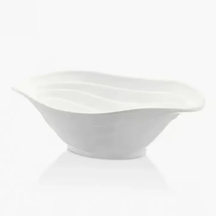33 × 23 cm · H 10.5 cm Cream White Bowl