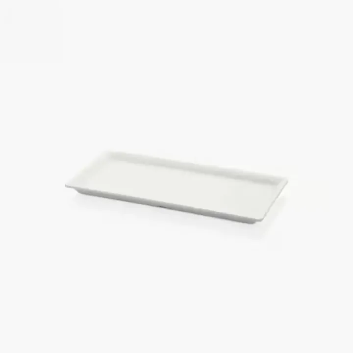 35 × 17 cm · H 2 cm Cream White Rectangular Platter