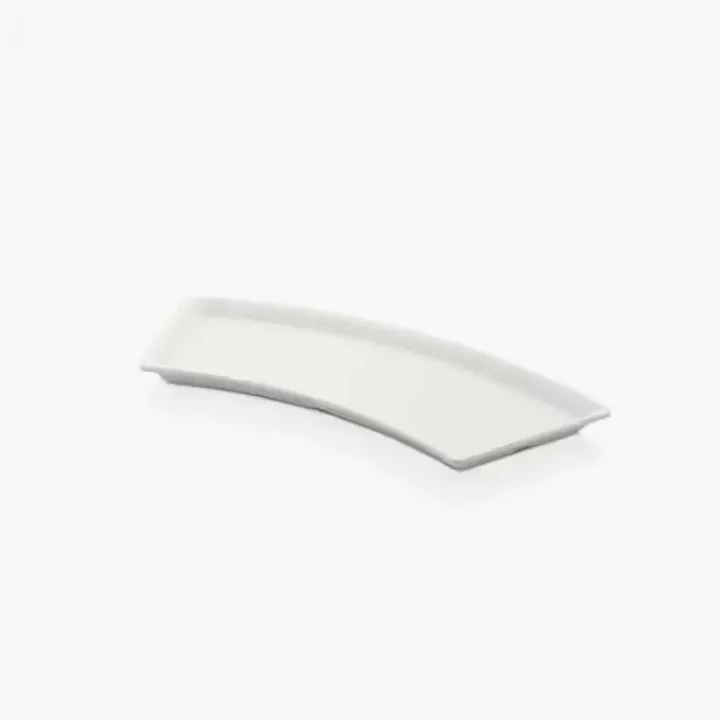 40 × 15 cm · H 2 cm Cream White Half-Moon Platter
