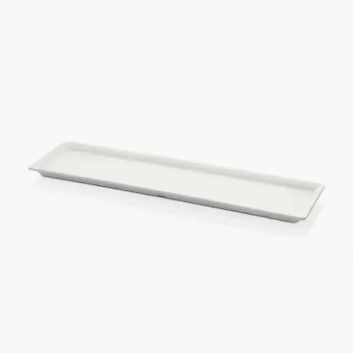 50 × 13.5 cm · H 2 cm Cream White Rectangular Platter