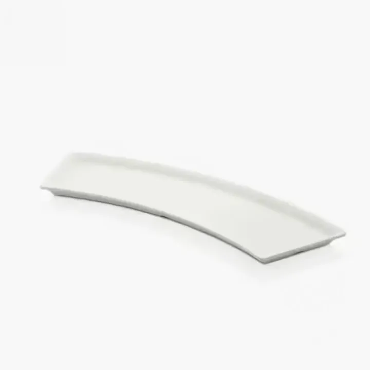 51.5 × 15 cm · H 2 cm Cream White Half-Moon Platter