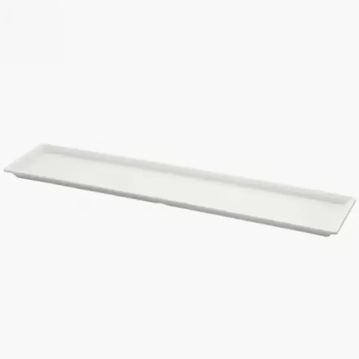60 × 13.5 cm · H 2 cm Cream White Rectangular Platter
