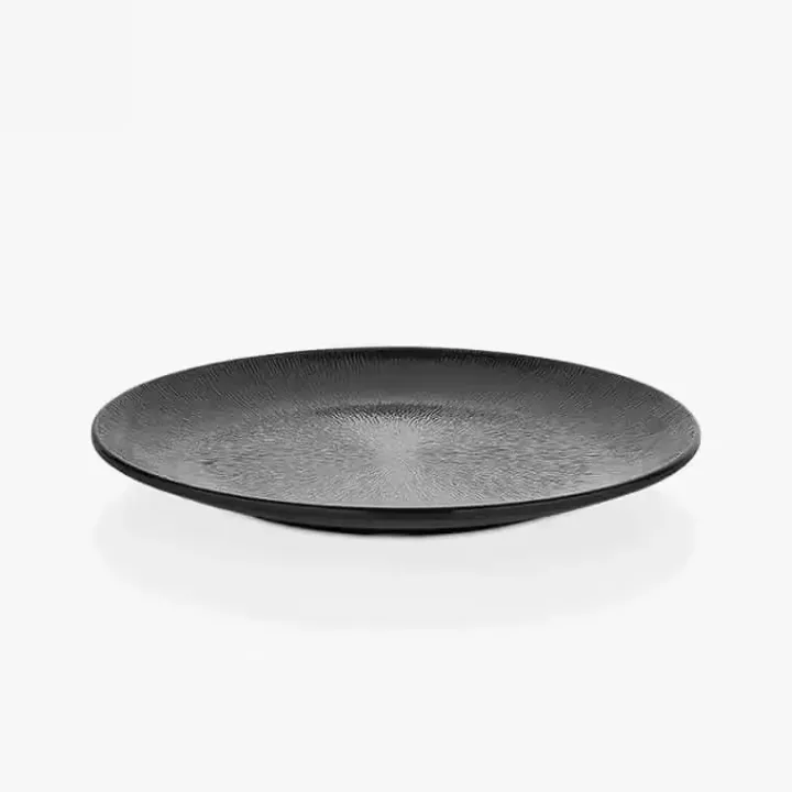 Ø 35 cm Black Raindrop Texture Platter