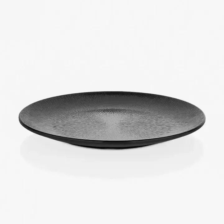 Ø 40 cm Black Raindrop Texture Platter