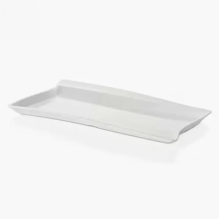 53 × 32.5 cm · H 3.6 cm Cream White Platter